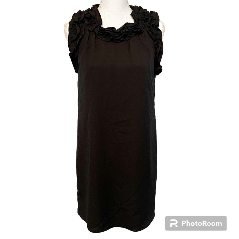 CeCe by Cynthia Steffe NWT Black Sleeveless Dress with Ruffles Size 4